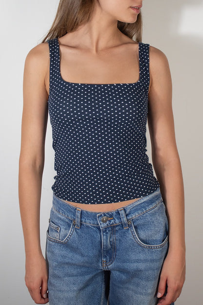 Square neck top | Subdued