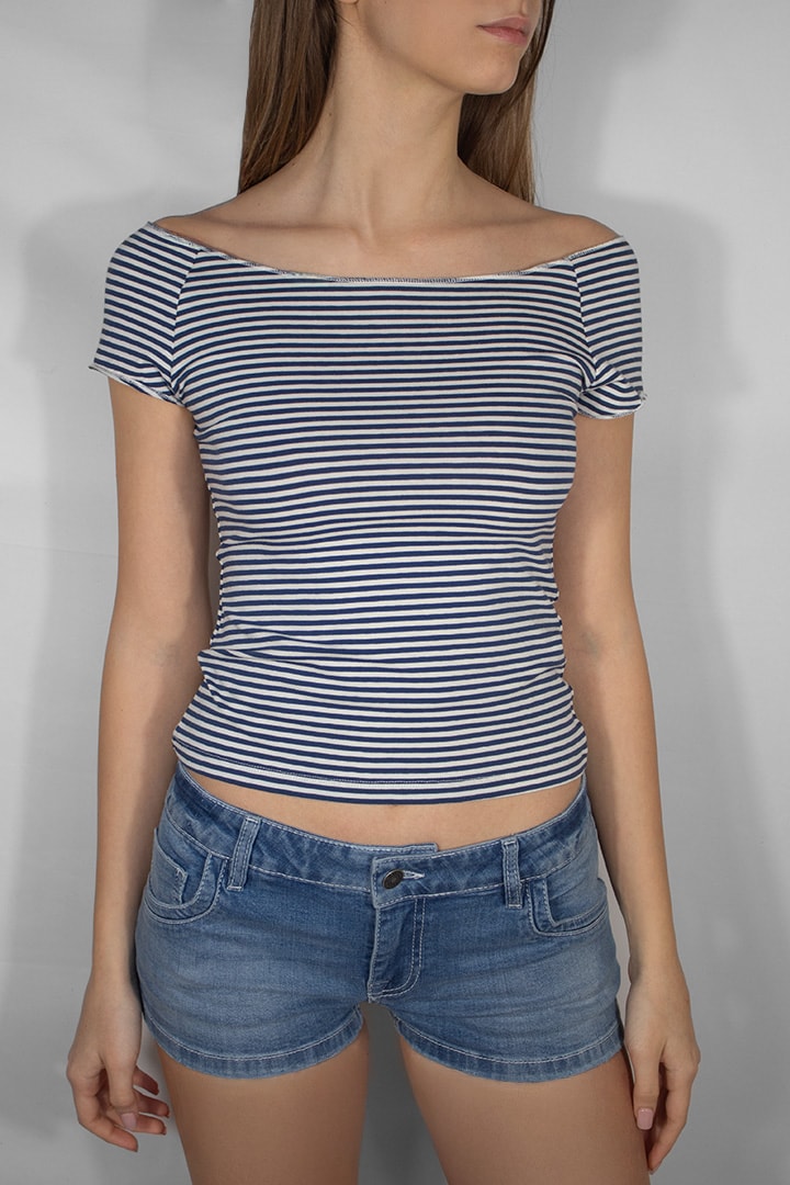 Boat neck T-shirt | Subdued