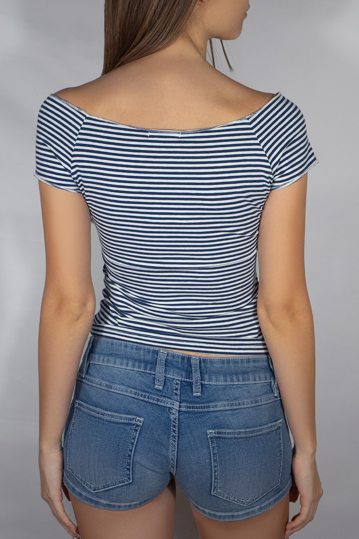 Boat neck T-shirt | Subdued