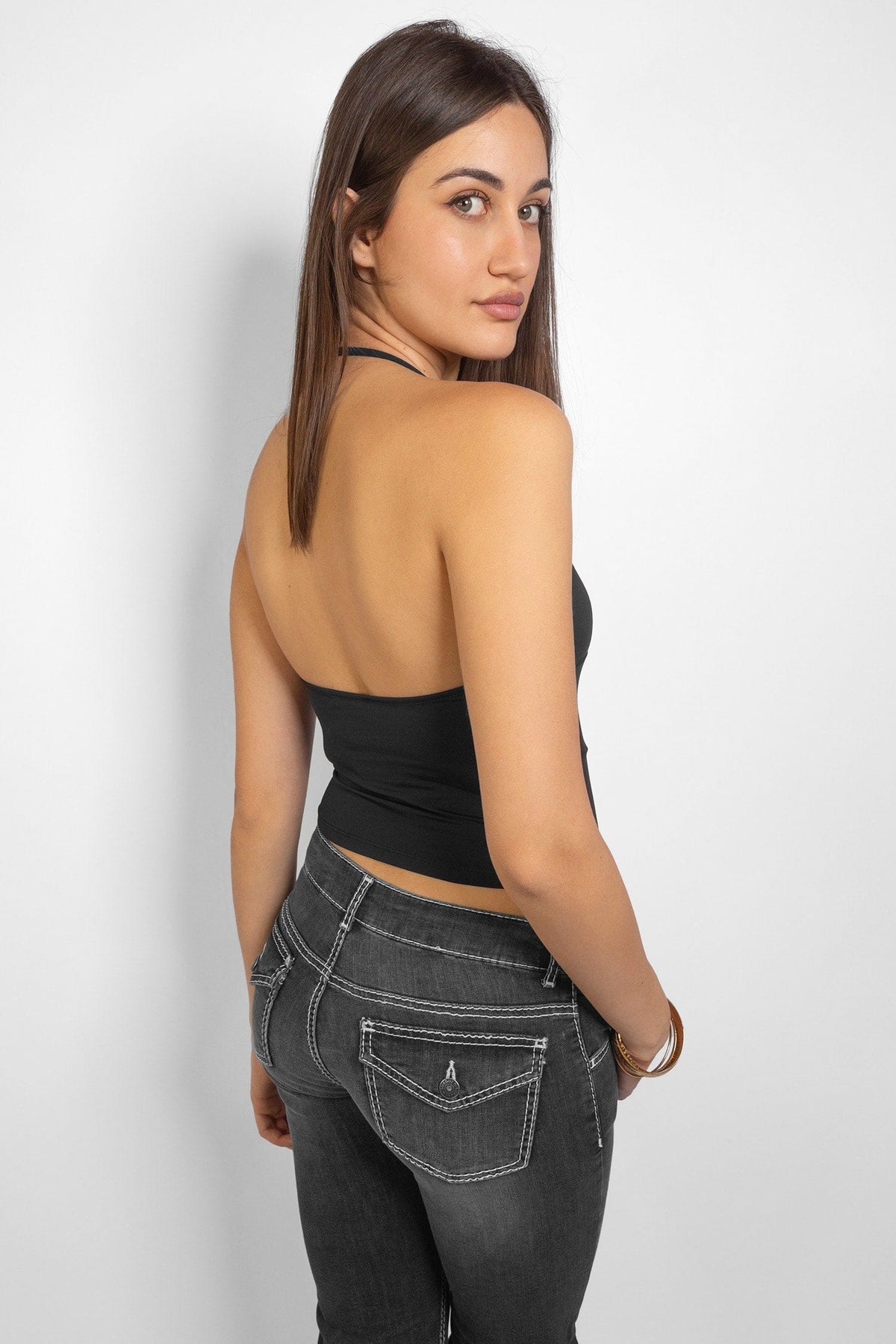 V-neck top | Subdued