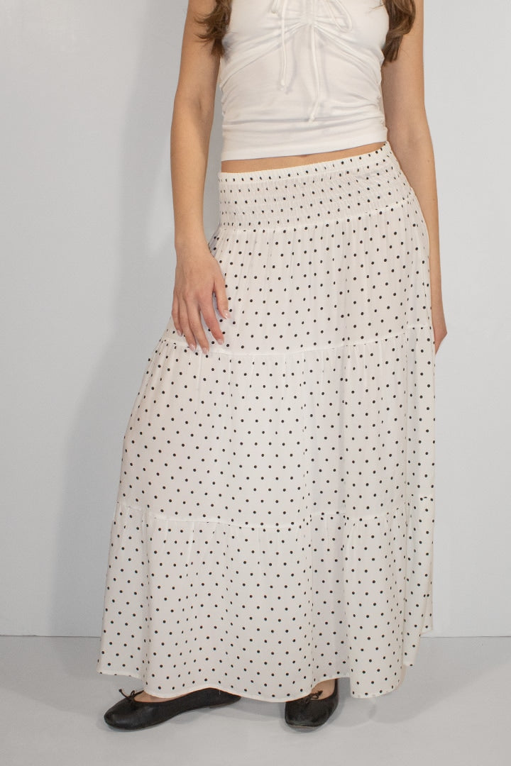 Long ruffled skirt | Subdued