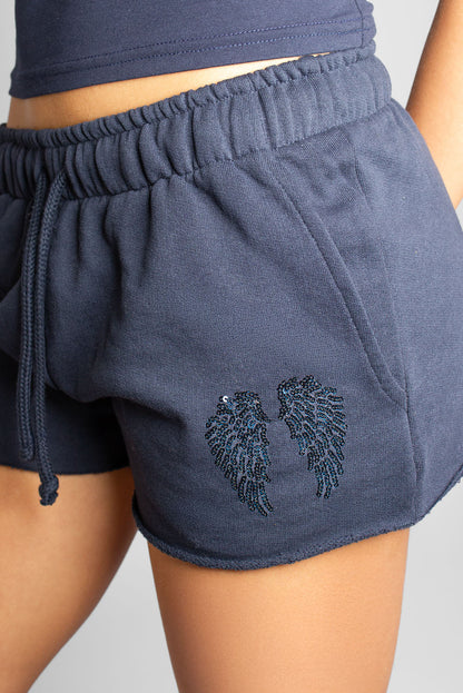 Sequin Wing Shorts | Subdued