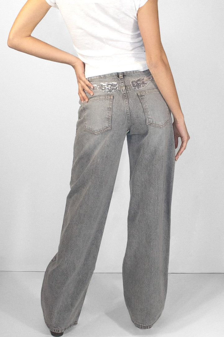 Wings Low-Waist Jeans | Subdued