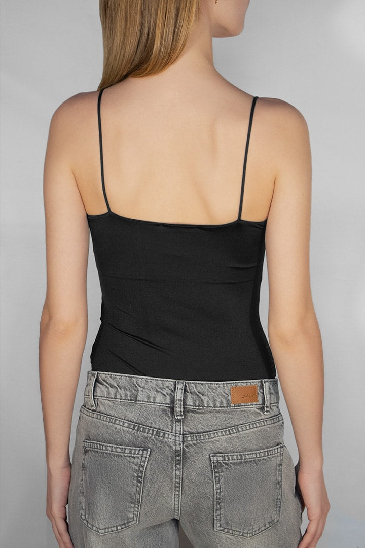 Lace neckline bodysuit | Subdued