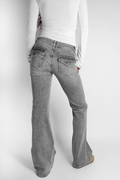 Low waist flared jeans | Subdued