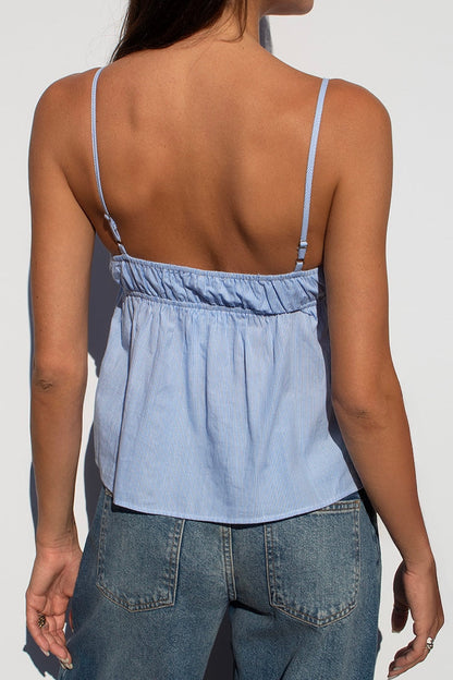 V-neck top | Subdued