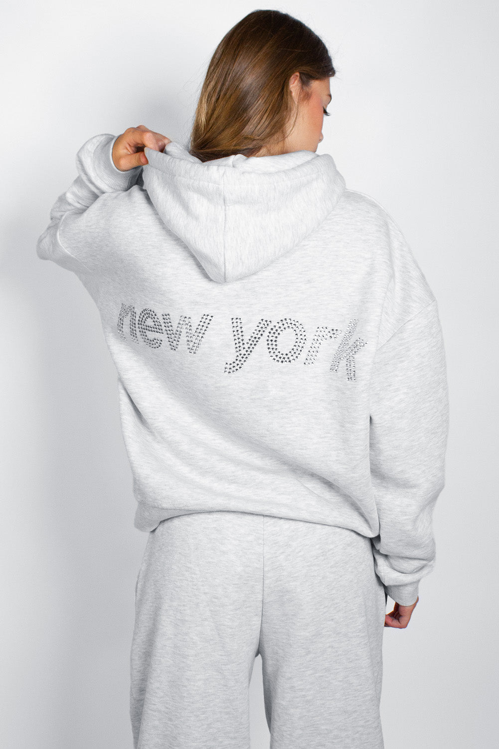 New York rhinestone hoodie | Subdued
