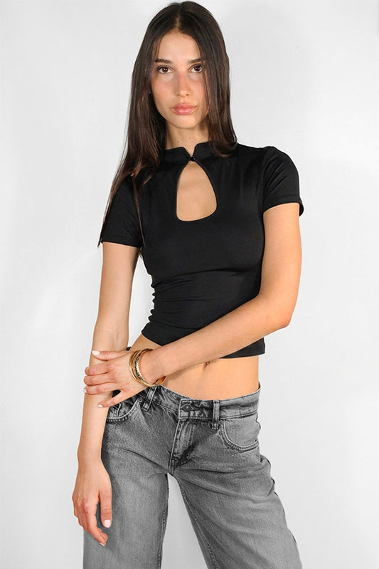 High neck top | Subdued