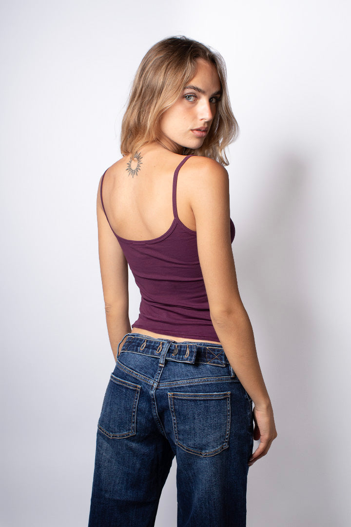 Scoop neckline top | Subdued