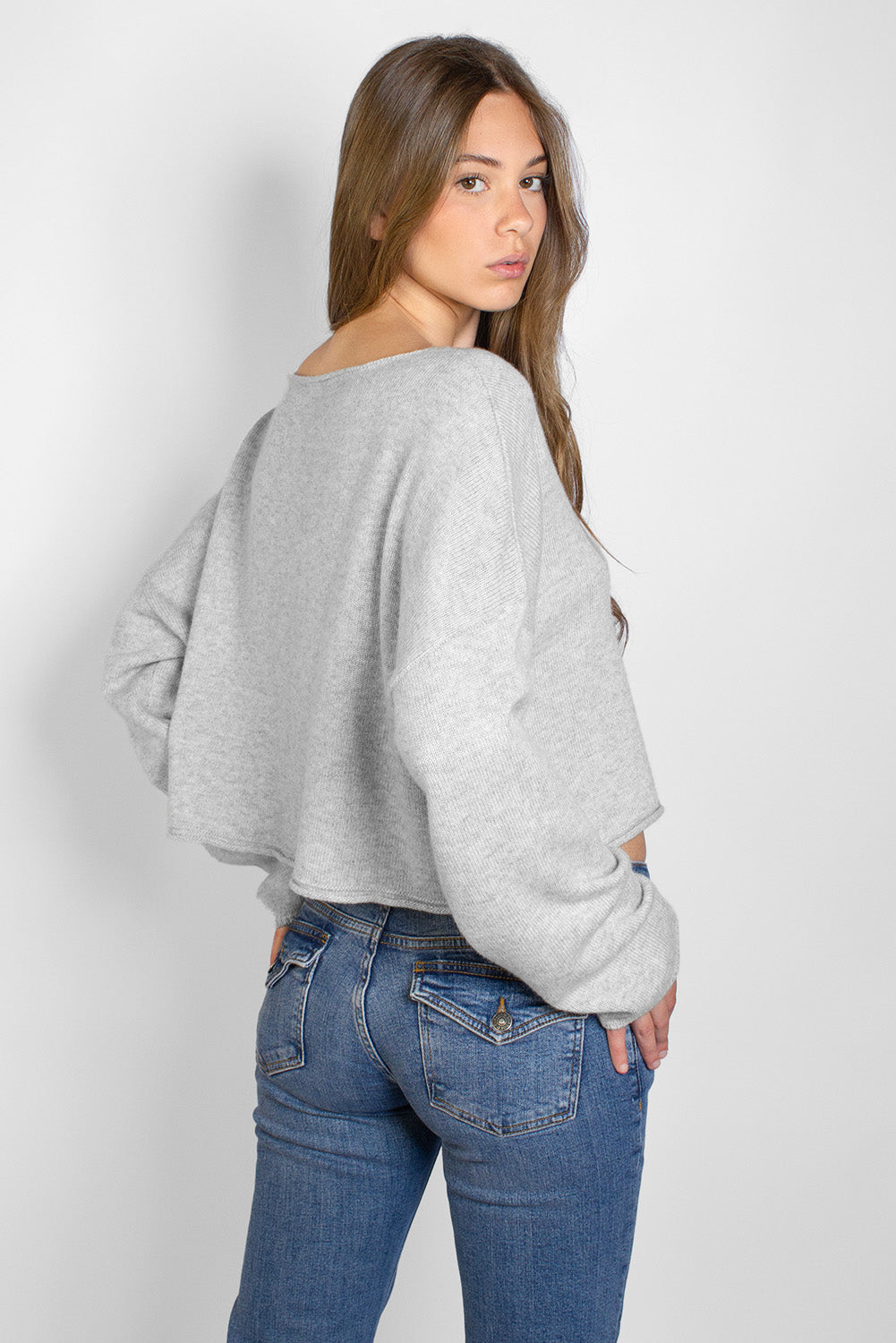 Skull print crew neck sweater | Subdued