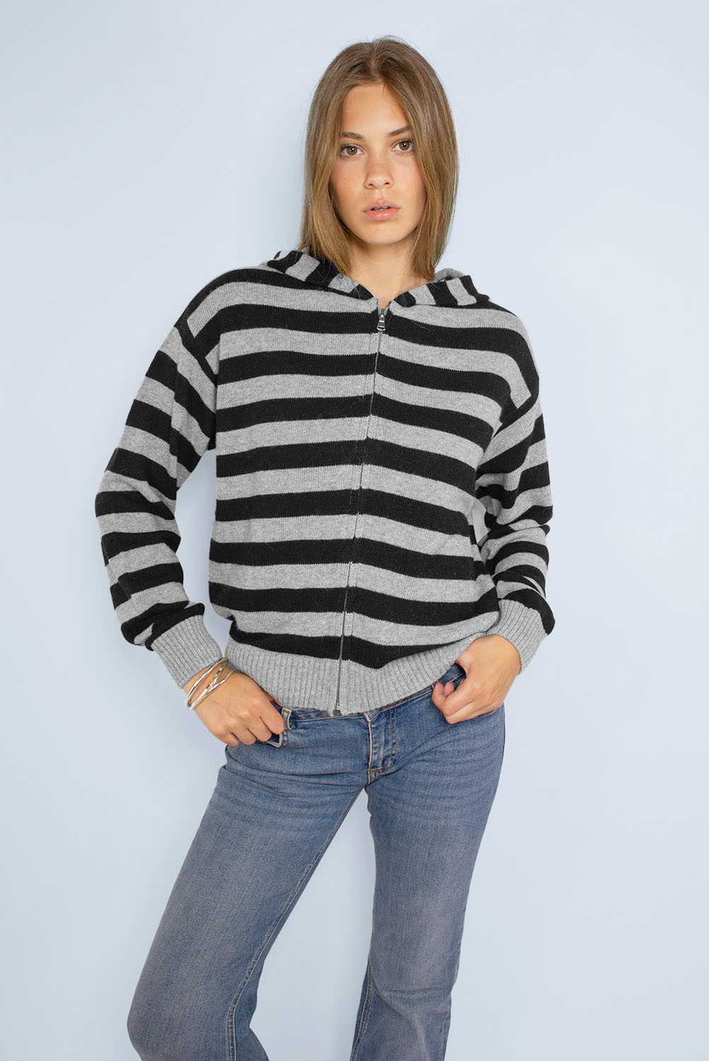 Hooded cardigan | Subdued