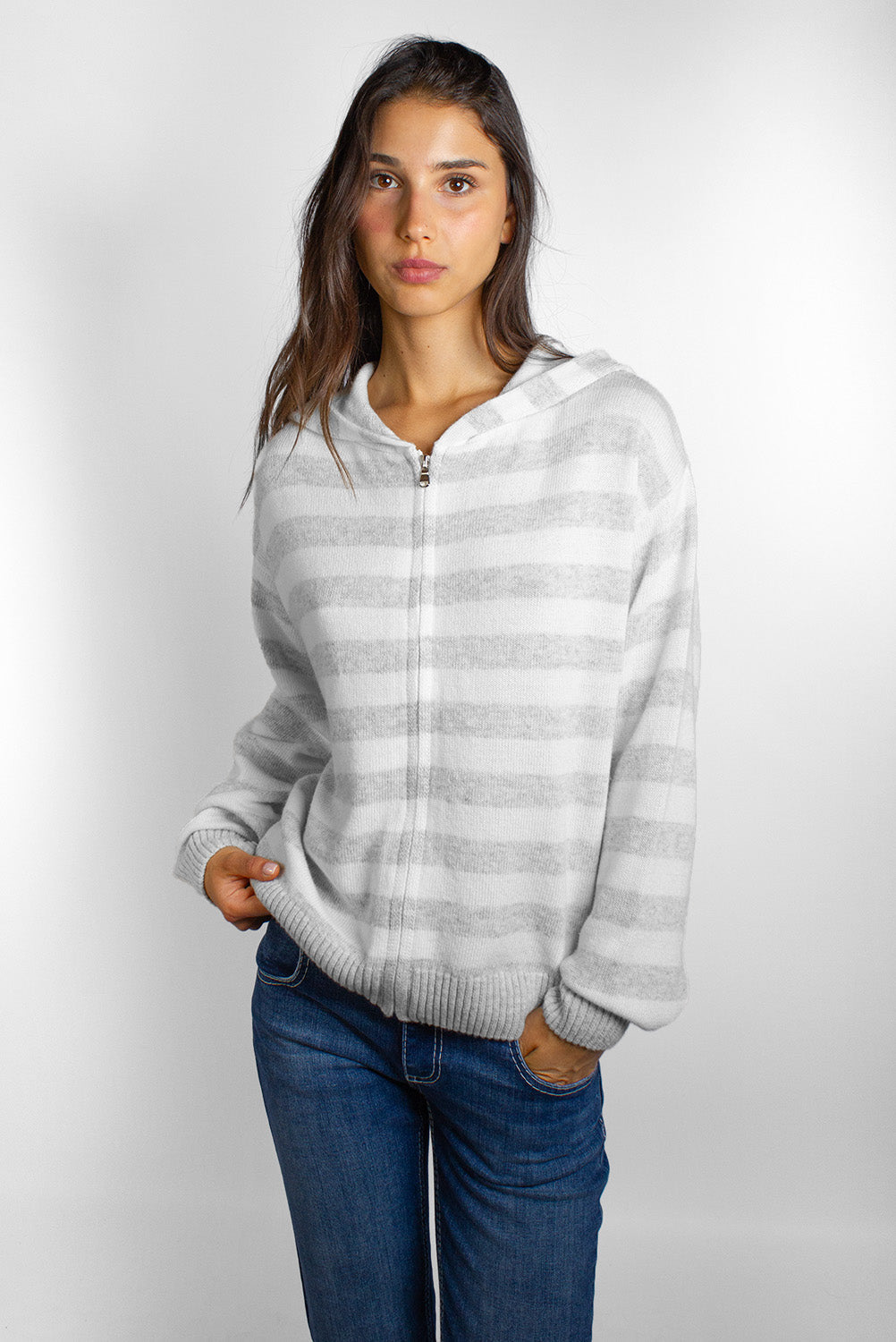 Hooded cardigan | Subdued