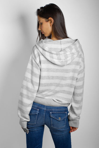 Hooded cardigan | Subdued