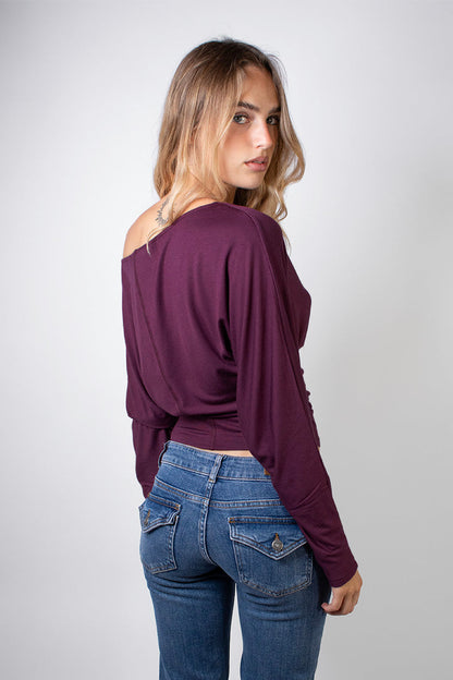 Boat-neck T-shirt | Subdued