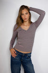 1IH - STRIPE DARK GREY PINK
