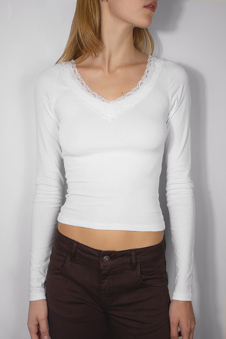 Lace t-shirt | Subdued