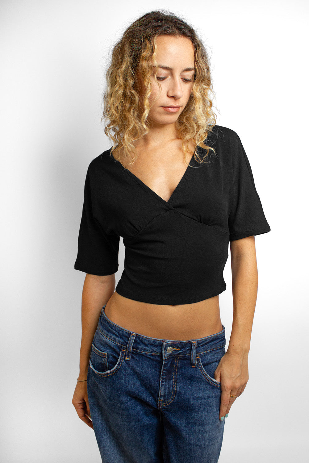 V-neck T-shirt | Subdued
