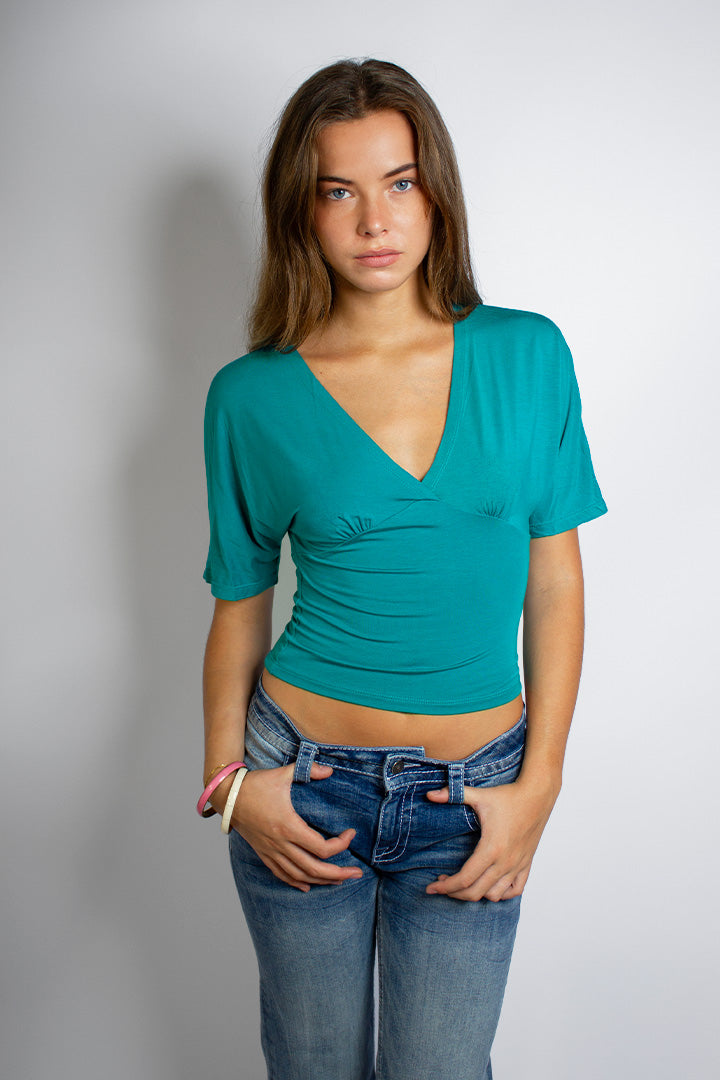 V-neck T-shirt | Subdued