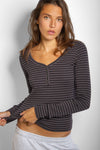 1IA - STRIPE CHARCOAL BLACK