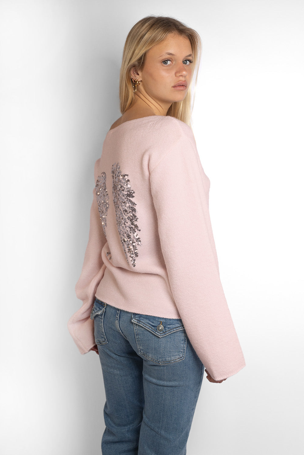 Wings sequin sweater | Subdued