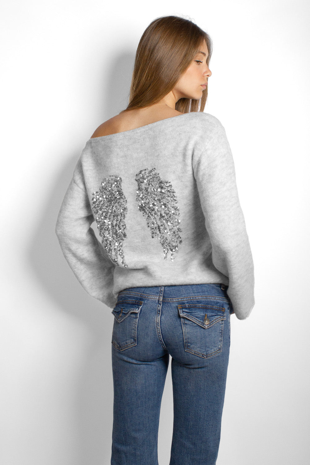 Wings sequin sweater | Subdued