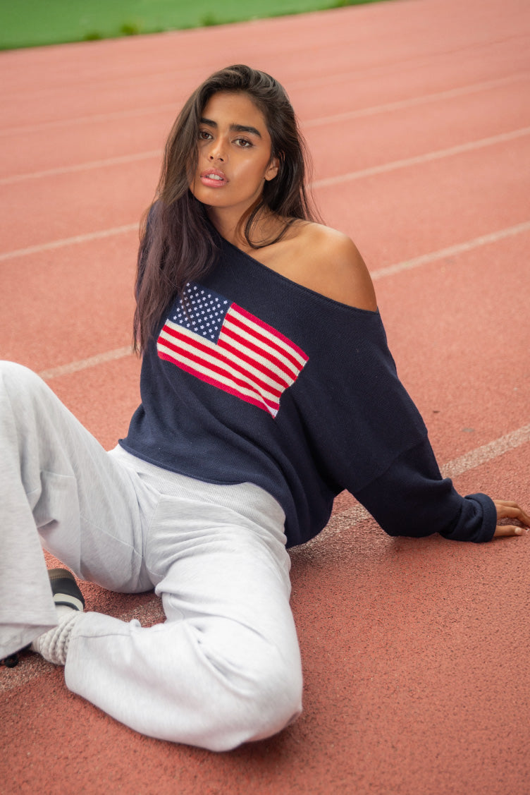 USA Flag Sweater | Subdued