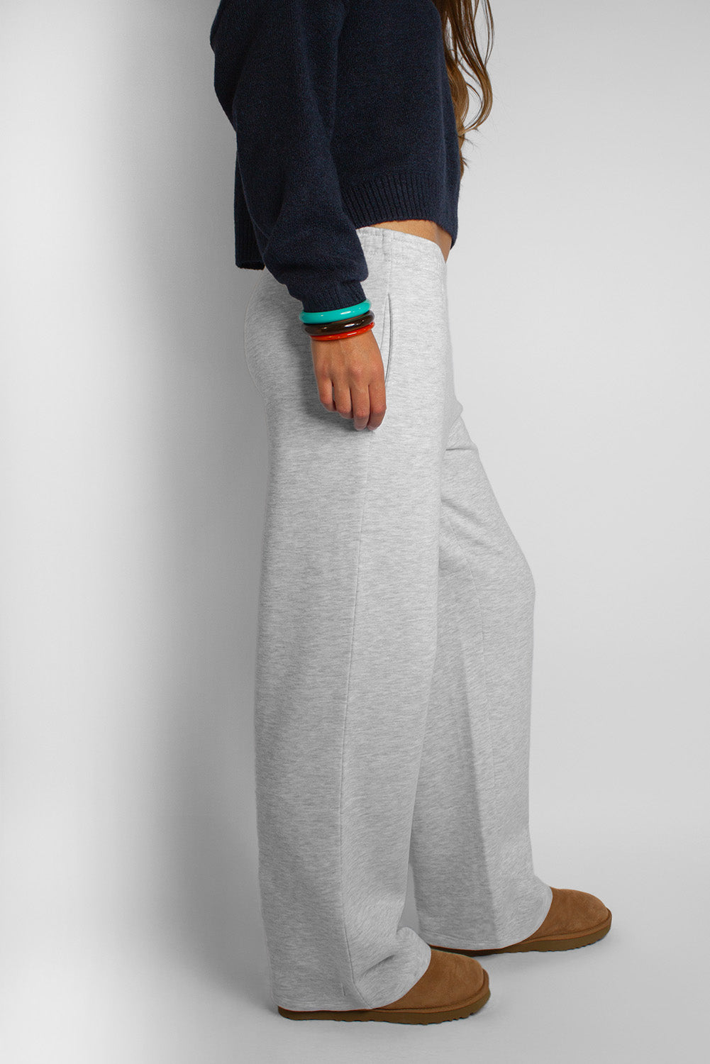 Wide-leg sweatpants | Subdued