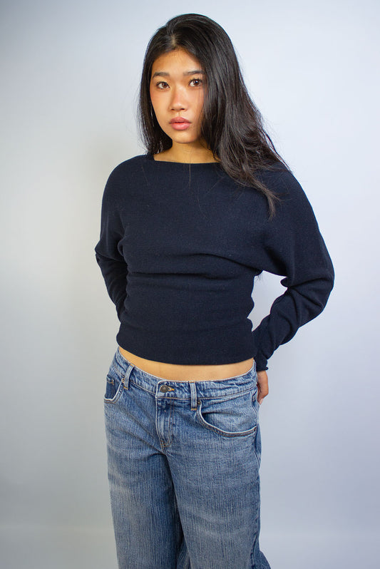 Boat neck sweater | Subdued