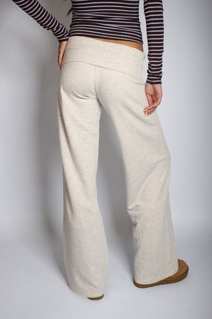 Trousers with turn-up hem | Subdued