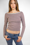 1IF - STRIPE GREY STONE RED