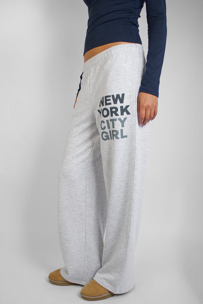 New York City Girl Wide-Leg Sweatpants | Subdued