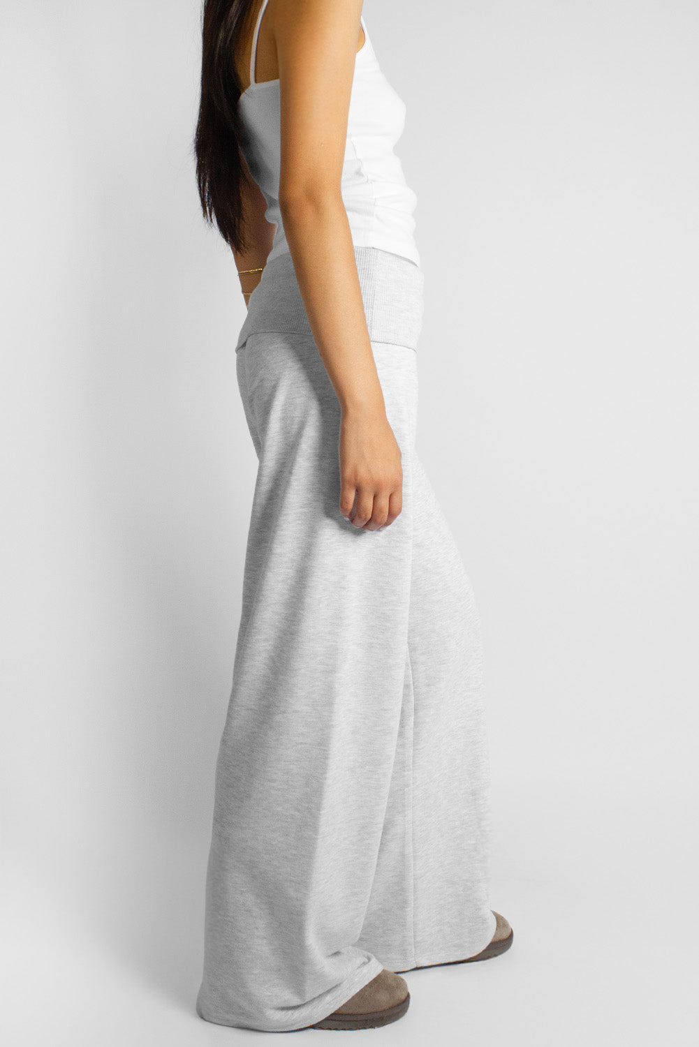Wide-leg joggers with cuffs | Subdued