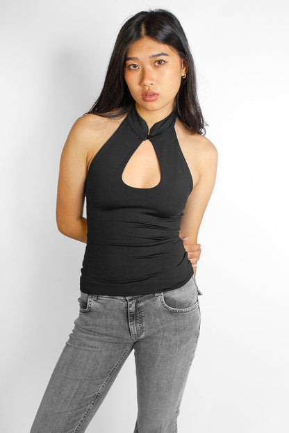 Tank top with teardrop detail | Subdued
