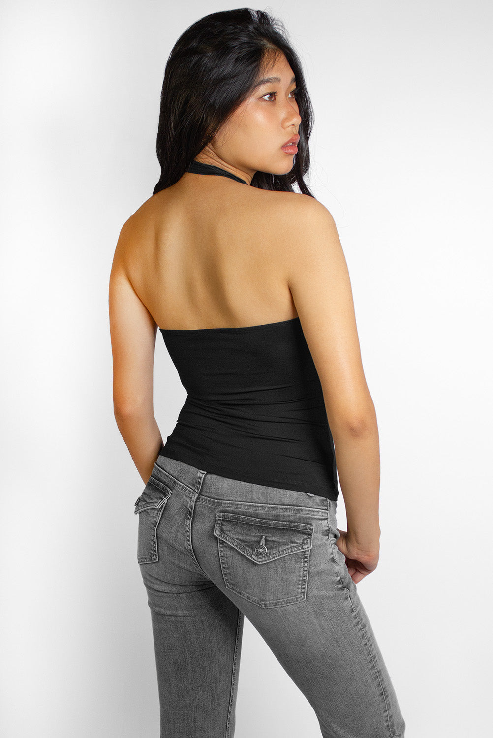 Tank top with teardrop detail | Subdued