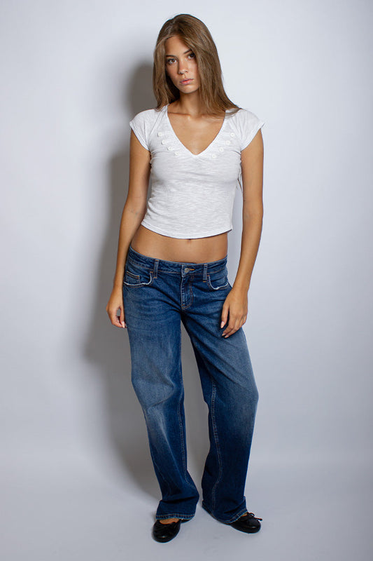 V-neck T-shirt | Subdued