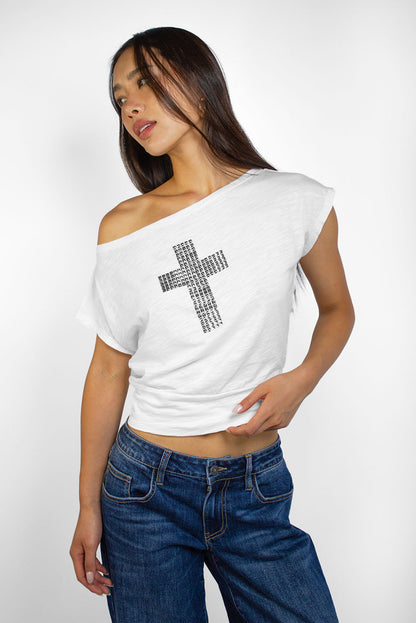 Studded Cross T-shirt | Subdued