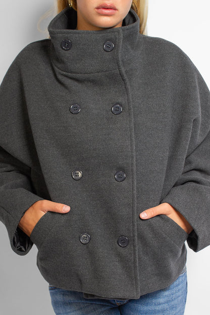 Double-breasted coat | Subdued