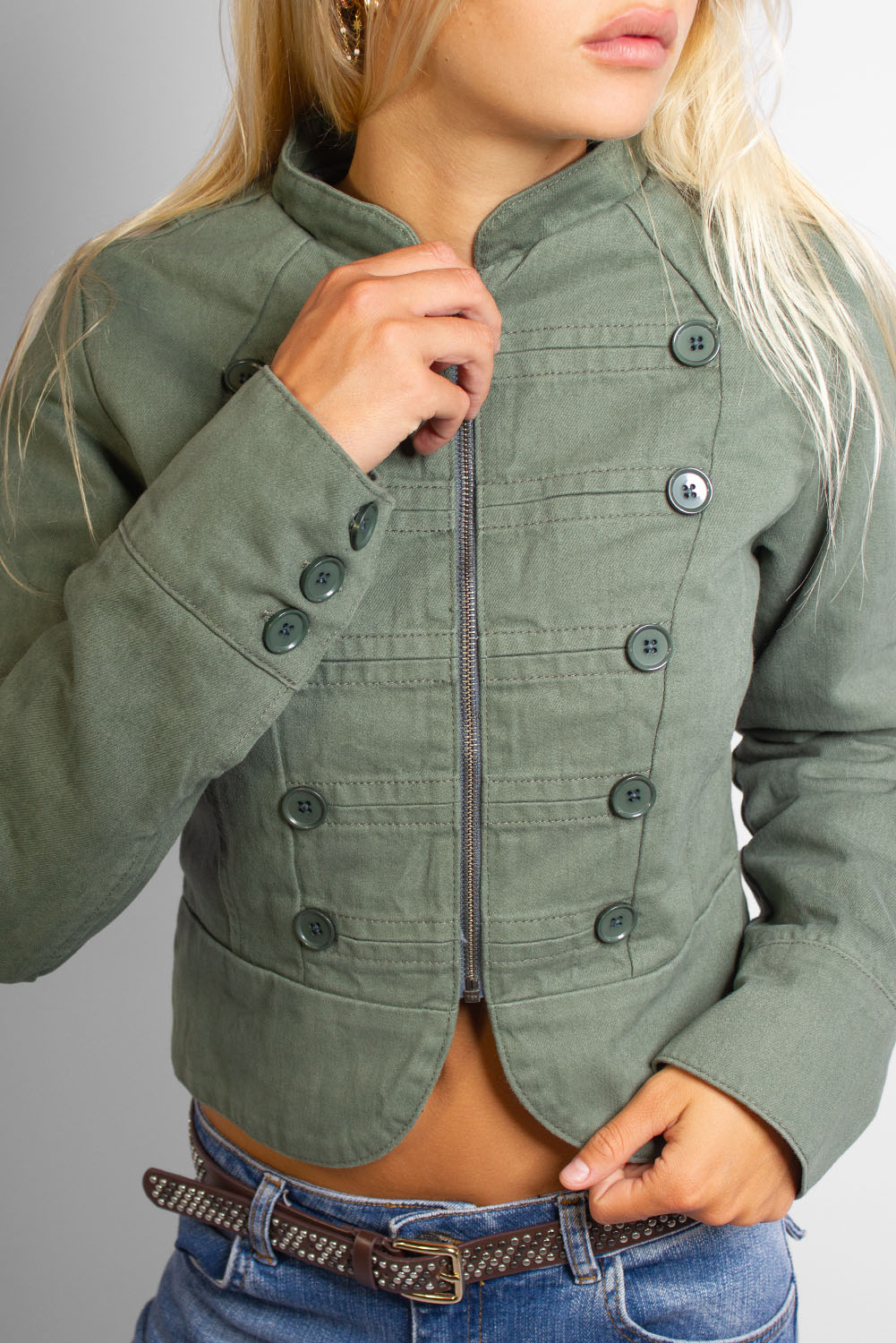 Double-button jacket | Subdued