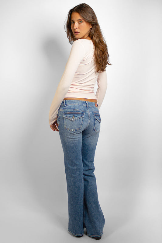 Low-Waist Flared Jeans | Subdued