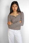 1I9 - STRIPE CREAM BLACK